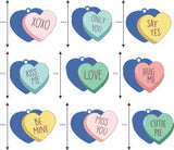 Candy Heart Keychain Blank & Sticker
