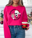 Pink Dead Inside But Jolly AF Sweatshirt